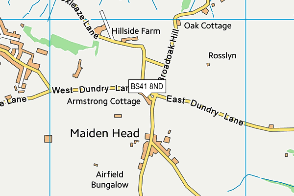 BS41 8ND map - OS VectorMap District (Ordnance Survey) BS41 8ND map - OS VectorMap District (Ordnance Survey)