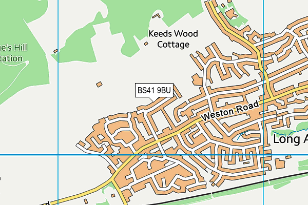 BS41 9BU map - OS VectorMap District (Ordnance Survey)