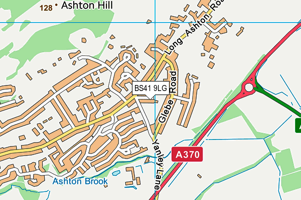 BS41 9LG map - OS VectorMap District (Ordnance Survey) BS41 9LG map - OS VectorMap District (Ordnance Survey)