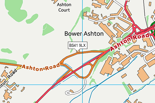BS41 9LX map - OS VectorMap District (Ordnance Survey) BS41 9LX map - OS VectorMap District (Ordnance Survey)