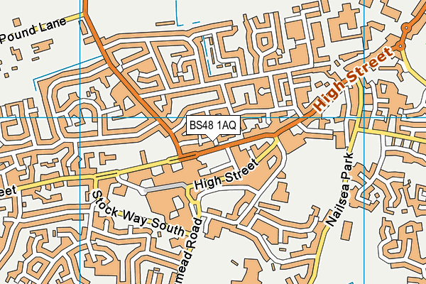 BS48 1AQ map - OS VectorMap District (Ordnance Survey) BS48 1AQ map - OS VectorMap District (Ordnance Survey)