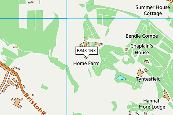 BS48 1NX map - OS VectorMap District (Ordnance Survey) BS48 1NX map - OS VectorMap District (Ordnance Survey)