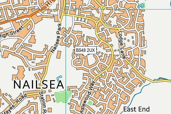 BS48 2UX map - OS VectorMap District (Ordnance Survey) BS48 2UX map - OS VectorMap District (Ordnance Survey)