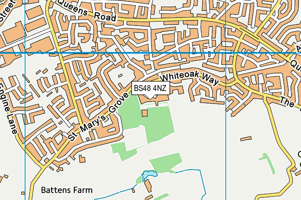 BS48 4NZ map - OS VectorMap District (Ordnance Survey) BS48 4NZ map - OS VectorMap District (Ordnance Survey)