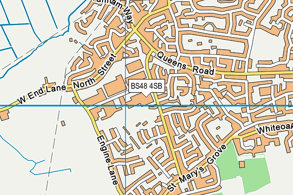 BS48 4SB map - OS VectorMap District (Ordnance Survey) BS48 4SB map - OS VectorMap District (Ordnance Survey)