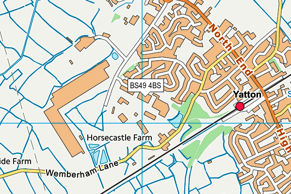 BS49 4BS map - OS VectorMap District (Ordnance Survey)