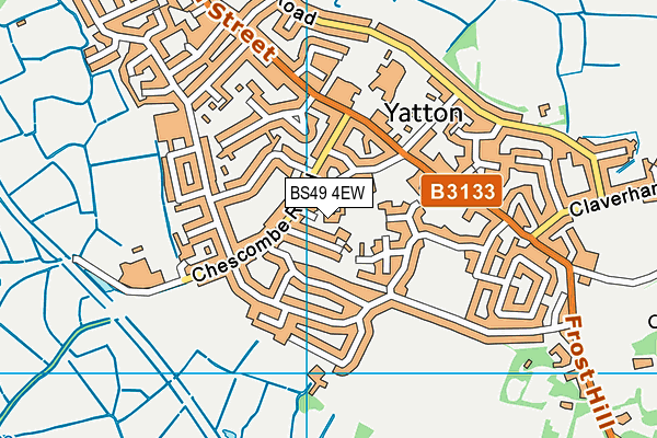 BS49 4EW map - OS VectorMap District (Ordnance Survey) BS49 4EW map - OS VectorMap District (Ordnance Survey)