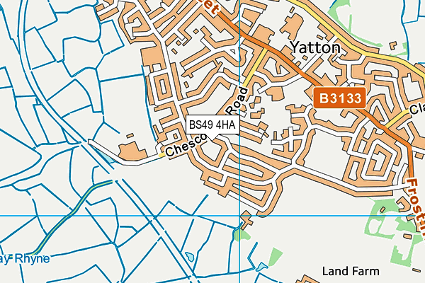 BS49 4HA map - OS VectorMap District (Ordnance Survey) BS49 4HA map - OS VectorMap District (Ordnance Survey)