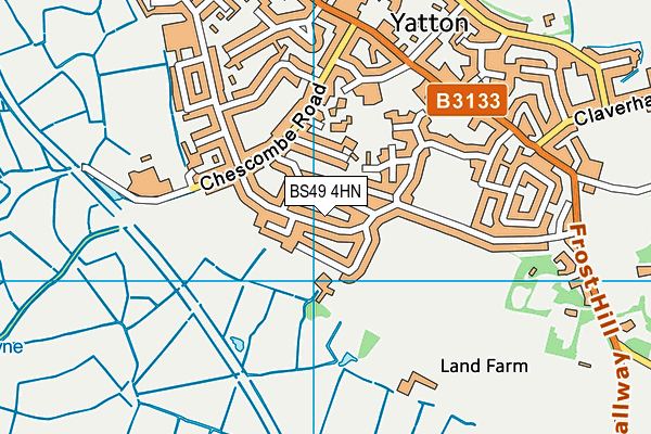 BS49 4HN map - OS VectorMap District (Ordnance Survey) BS49 4HN map - OS VectorMap District (Ordnance Survey)