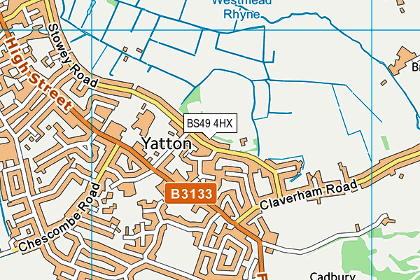 BS49 4HX map - OS VectorMap District (Ordnance Survey) BS49 4HX map - OS VectorMap District (Ordnance Survey)