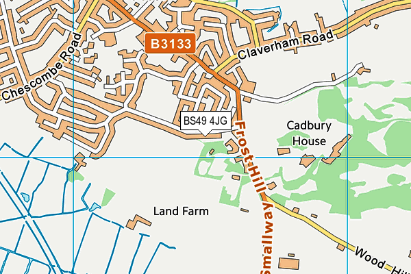 BS49 4JG map - OS VectorMap District (Ordnance Survey) BS49 4JG map - OS VectorMap District (Ordnance Survey)