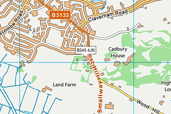 BS49 4JN map - OS VectorMap District (Ordnance Survey)
