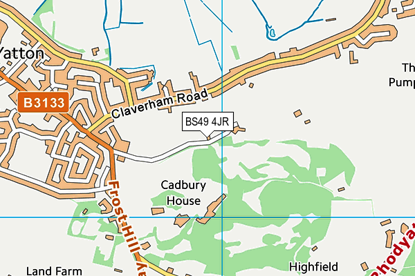 BS49 4JR map - OS VectorMap District (Ordnance Survey) BS49 4JR map - OS VectorMap District (Ordnance Survey)