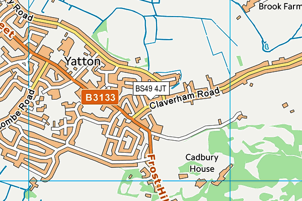 BS49 4JT map - OS VectorMap District (Ordnance Survey) BS49 4JT map - OS VectorMap District (Ordnance Survey)