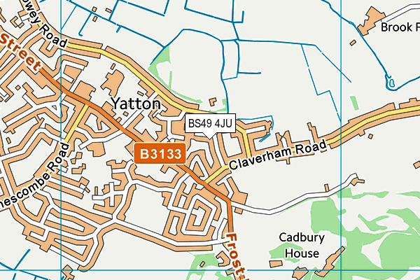 BS49 4JU map - OS VectorMap District (Ordnance Survey) BS49 4JU map - OS VectorMap District (Ordnance Survey)
