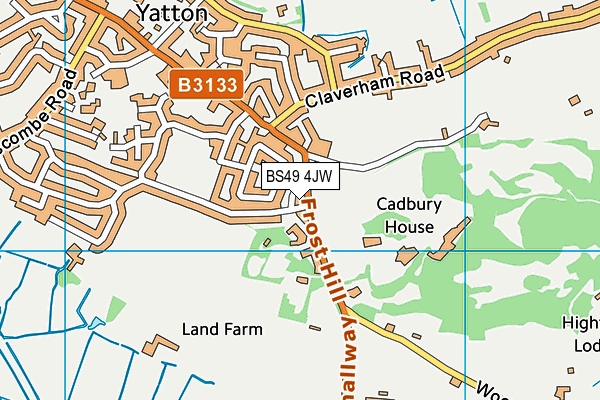 BS49 4JW map - OS VectorMap District (Ordnance Survey) BS49 4JW map - OS VectorMap District (Ordnance Survey)