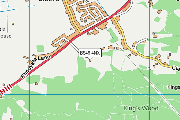 BS49 4NX map - OS VectorMap District (Ordnance Survey) BS49 4NX map - OS VectorMap District (Ordnance Survey)