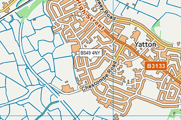 BS49 4NY map - OS VectorMap District (Ordnance Survey) BS49 4NY map - OS VectorMap District (Ordnance Survey)