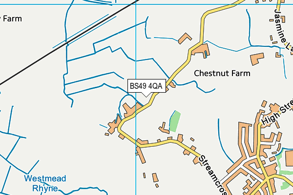 BS49 4QA map - OS VectorMap District (Ordnance Survey) BS49 4QA map - OS VectorMap District (Ordnance Survey)