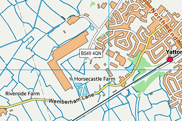 BS49 4QN map - OS VectorMap District (Ordnance Survey) BS49 4QN map - OS VectorMap District (Ordnance Survey)