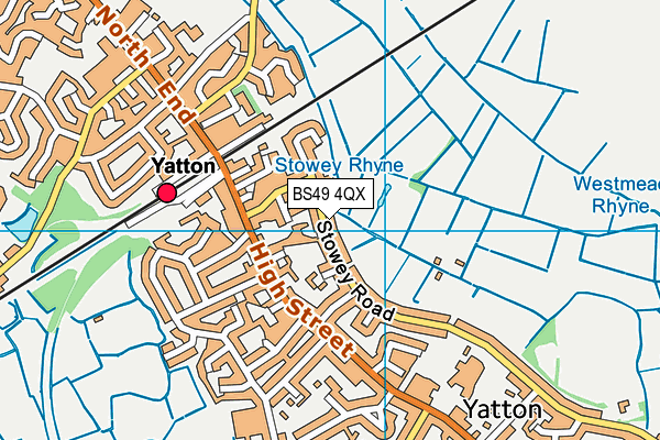 BS49 4QX map - OS VectorMap District (Ordnance Survey) BS49 4QX map - OS VectorMap District (Ordnance Survey)