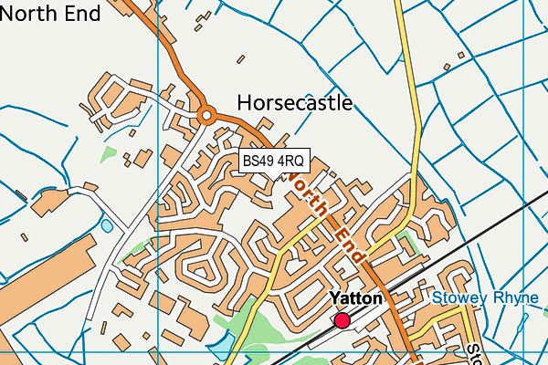 BS49 4RQ map - OS VectorMap District (Ordnance Survey)