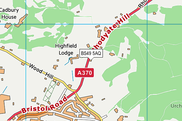 BS49 5AQ map - OS VectorMap District (Ordnance Survey) BS49 5AQ map - OS VectorMap District (Ordnance Survey)