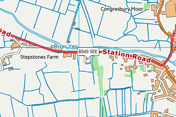 BS49 5EE map - OS VectorMap District (Ordnance Survey) BS49 5EE map - OS VectorMap District (Ordnance Survey)