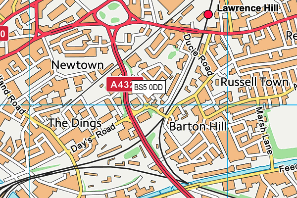 BS5 0DD map - OS VectorMap District (Ordnance Survey) BS5 0DD map - OS VectorMap District (Ordnance Survey)