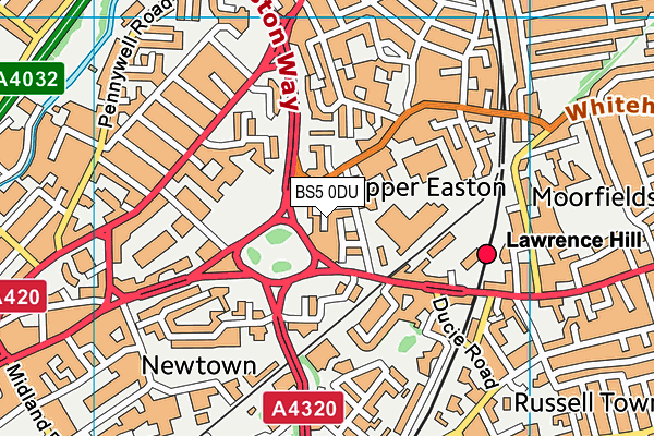 BS5 0DU map - OS VectorMap District (Ordnance Survey)