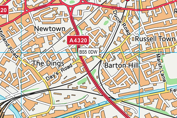 BS5 0DW map - OS VectorMap District (Ordnance Survey) BS5 0DW map - OS VectorMap District (Ordnance Survey)