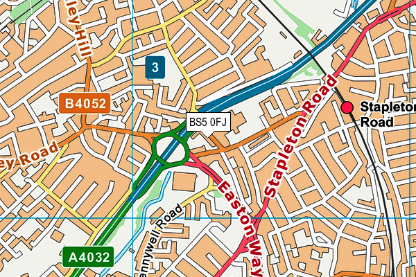 BS5 0FJ map - OS VectorMap District (Ordnance Survey) BS5 0FJ map - OS VectorMap District (Ordnance Survey)