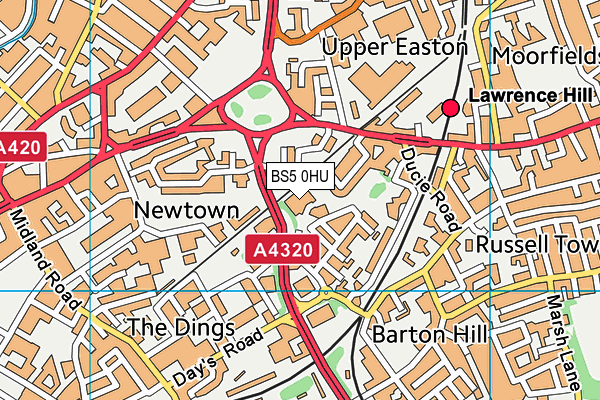 BS5 0HU map - OS VectorMap District (Ordnance Survey) BS5 0HU map - OS VectorMap District (Ordnance Survey)