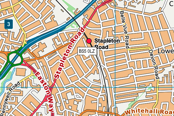 BS5 0LZ map - OS VectorMap District (Ordnance Survey)