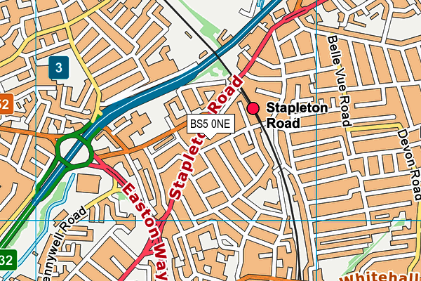 BS5 0NE map - OS VectorMap District (Ordnance Survey) BS5 0NE map - OS VectorMap District (Ordnance Survey)