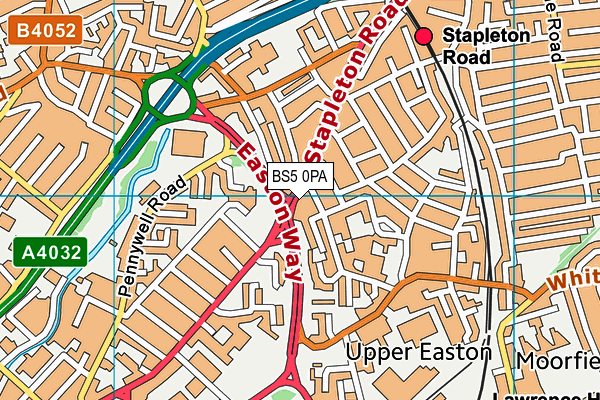 BS5 0PA map - OS VectorMap District (Ordnance Survey) BS5 0PA map - OS VectorMap District (Ordnance Survey)