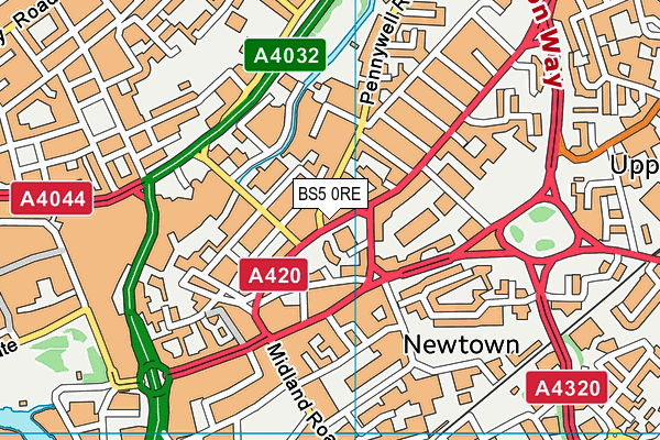 BS5 0RE map - OS VectorMap District (Ordnance Survey) BS5 0RE map - OS VectorMap District (Ordnance Survey)