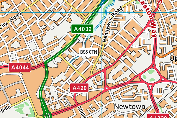 BS5 0TN map - OS VectorMap District (Ordnance Survey) BS5 0TN map - OS VectorMap District (Ordnance Survey)