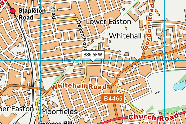 BS5 5FW map - OS VectorMap District (Ordnance Survey) BS5 5FW map - OS VectorMap District (Ordnance Survey)