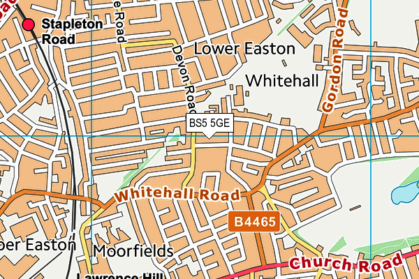 BS5 5GE map - OS VectorMap District (Ordnance Survey) BS5 5GE map - OS VectorMap District (Ordnance Survey)