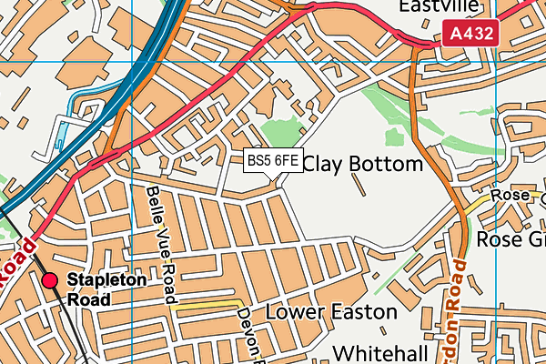 BS5 6FE map - OS VectorMap District (Ordnance Survey) BS5 6FE map - OS VectorMap District (Ordnance Survey)