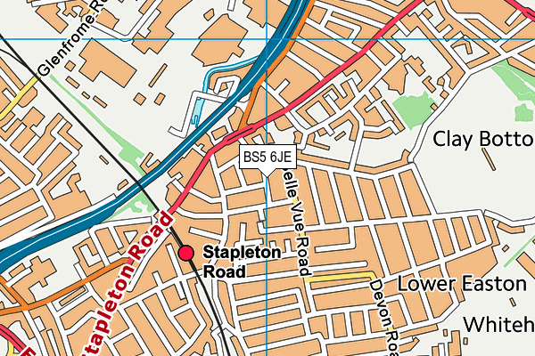 BS5 6JE map - OS VectorMap District (Ordnance Survey)