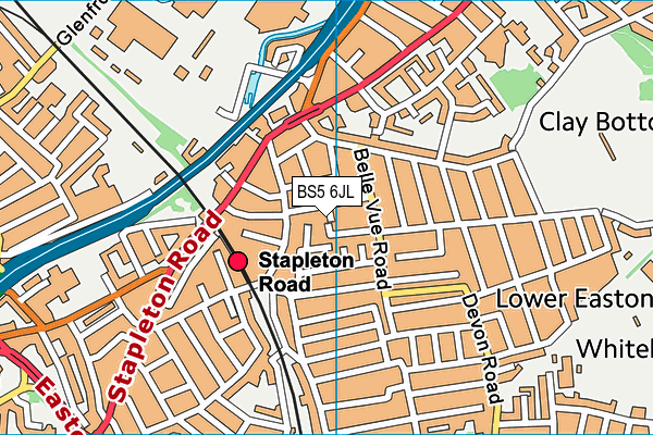 BS5 6JL map - OS VectorMap District (Ordnance Survey)