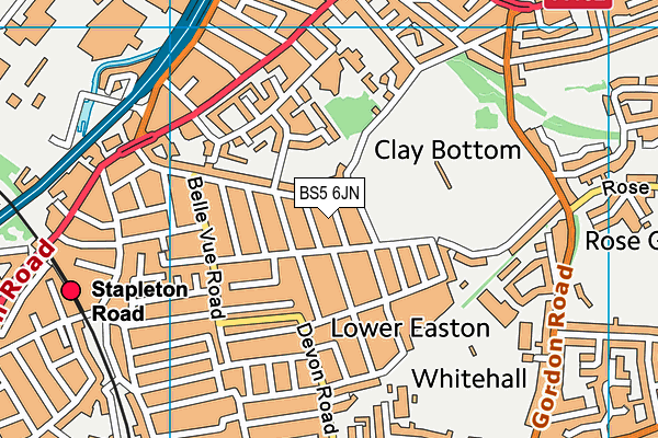 BS5 6JN map - OS VectorMap District (Ordnance Survey) BS5 6JN map - OS VectorMap District (Ordnance Survey)