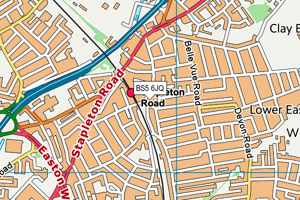 BS5 6JQ map - OS VectorMap District (Ordnance Survey) BS5 6JQ map - OS VectorMap District (Ordnance Survey)