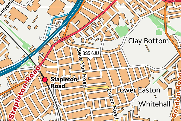 BS5 6JU map - OS VectorMap District (Ordnance Survey)
