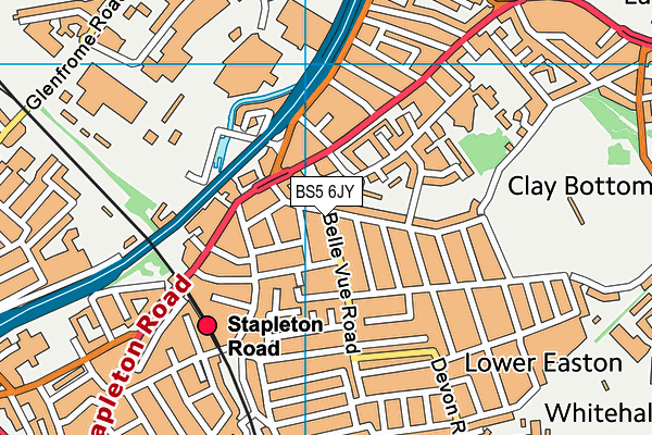 BS5 6JY map - OS VectorMap District (Ordnance Survey) BS5 6JY map - OS VectorMap District (Ordnance Survey)