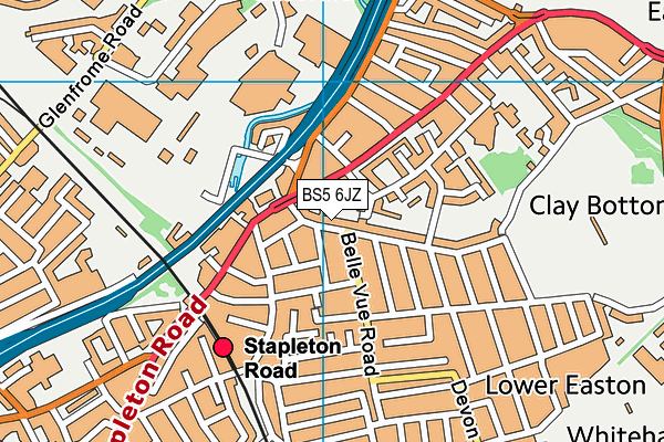 BS5 6JZ map - OS VectorMap District (Ordnance Survey) BS5 6JZ map - OS VectorMap District (Ordnance Survey)