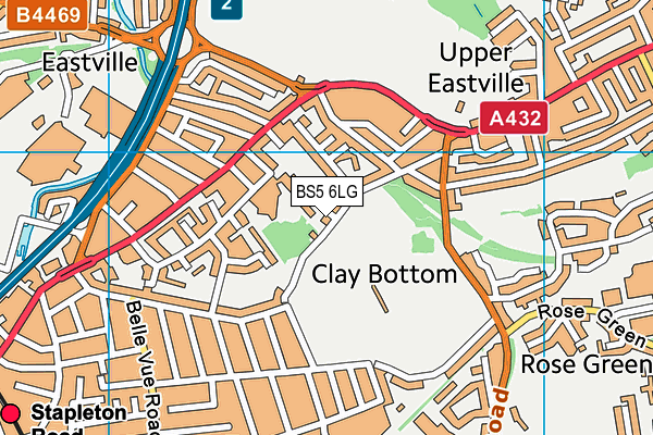BS5 6LG map - OS VectorMap District (Ordnance Survey)