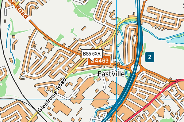 BS5 6XR map - OS VectorMap District (Ordnance Survey)